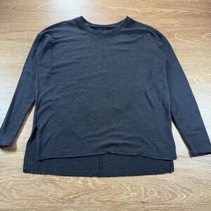 American Eagle Soft & Sexy Plush Black Long Sleeve Top Women's Small Cozy